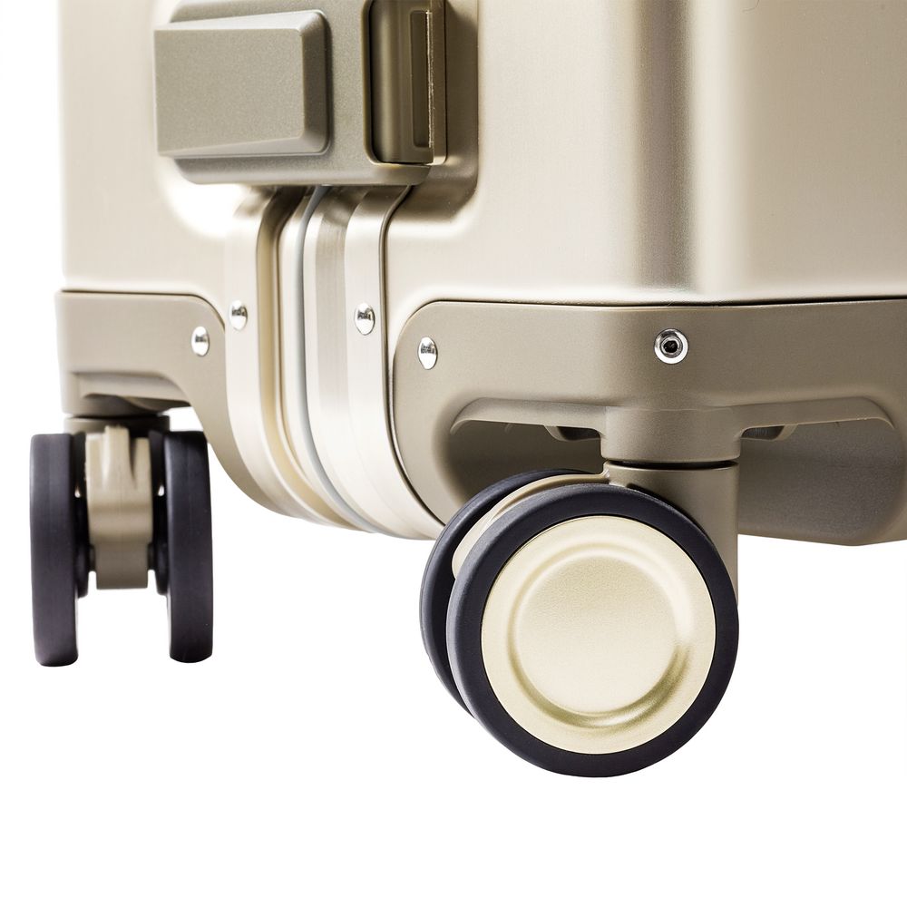 Чемодан Metal Luggage, золотистый / Миниатюра WWW (1000)