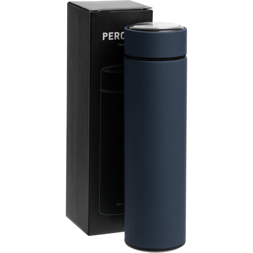 Термос с ситечком Percola, темно-синий / Миниатюра WWW (1000)