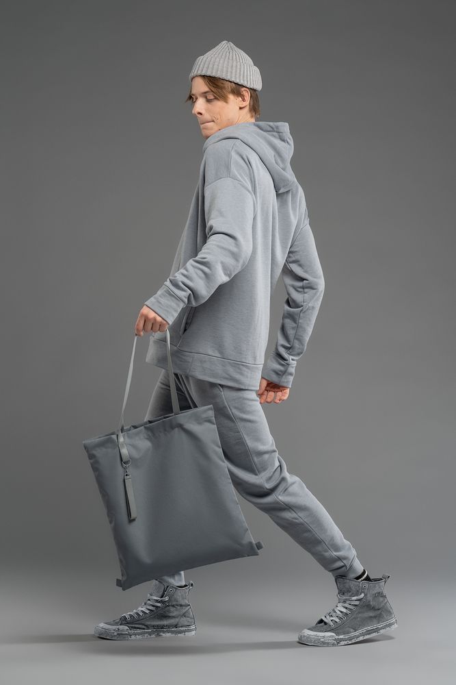 Шопер B3, серый с серыми ручками / Миниатюра WWW (1000)