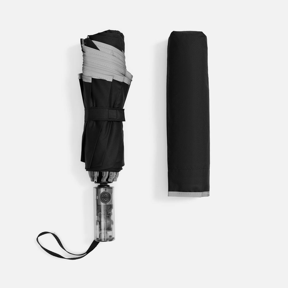 Зонт наоборот складной Futurum, черный / Миниатюра WWW (1000)