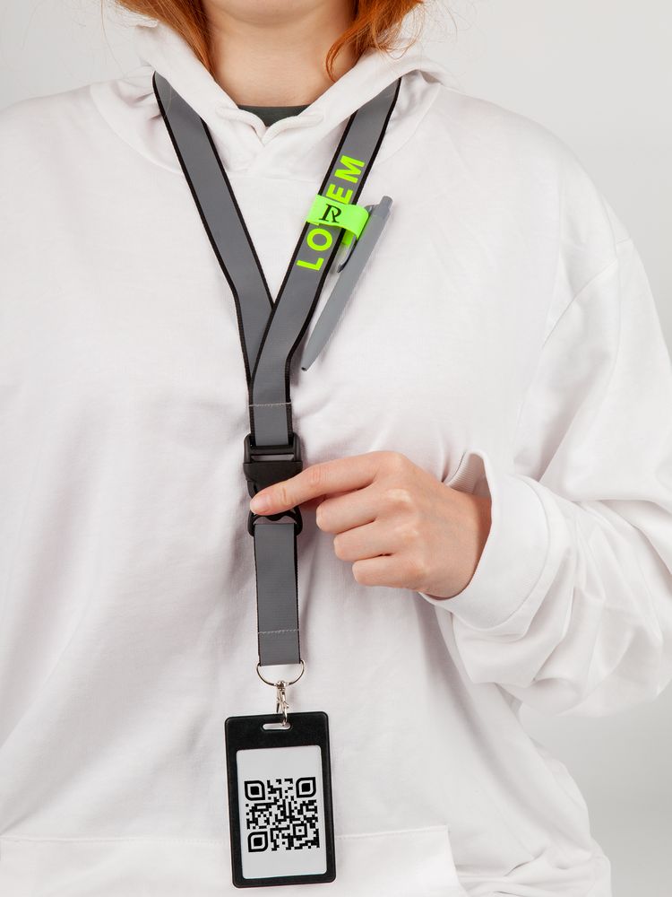 Лента светоотражающая Interlevel, красная с серым / Миниатюра WWW (1000)