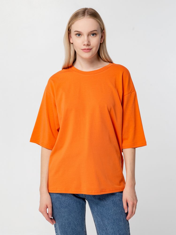 Футболка унисекс оверсайз Street Vibes, оранжевая / Миниатюра WWW (1000)