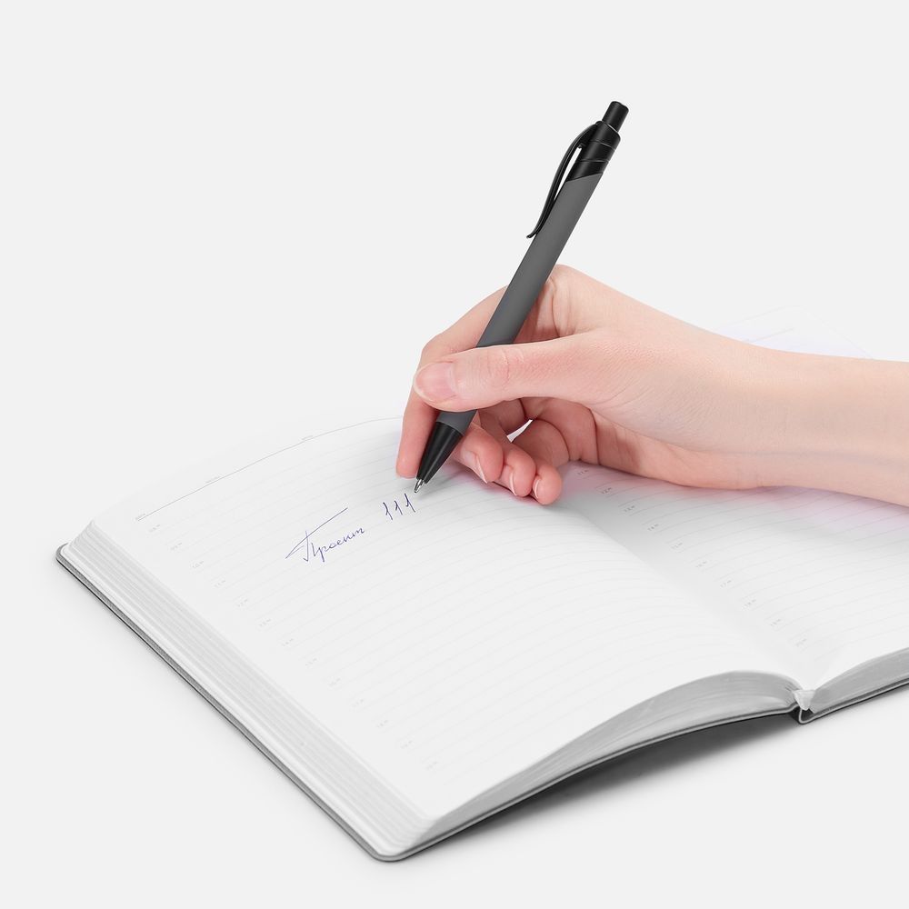 Ручка шариковая Undertone Black Soft Touch, серая / Миниатюра WWW (1000)