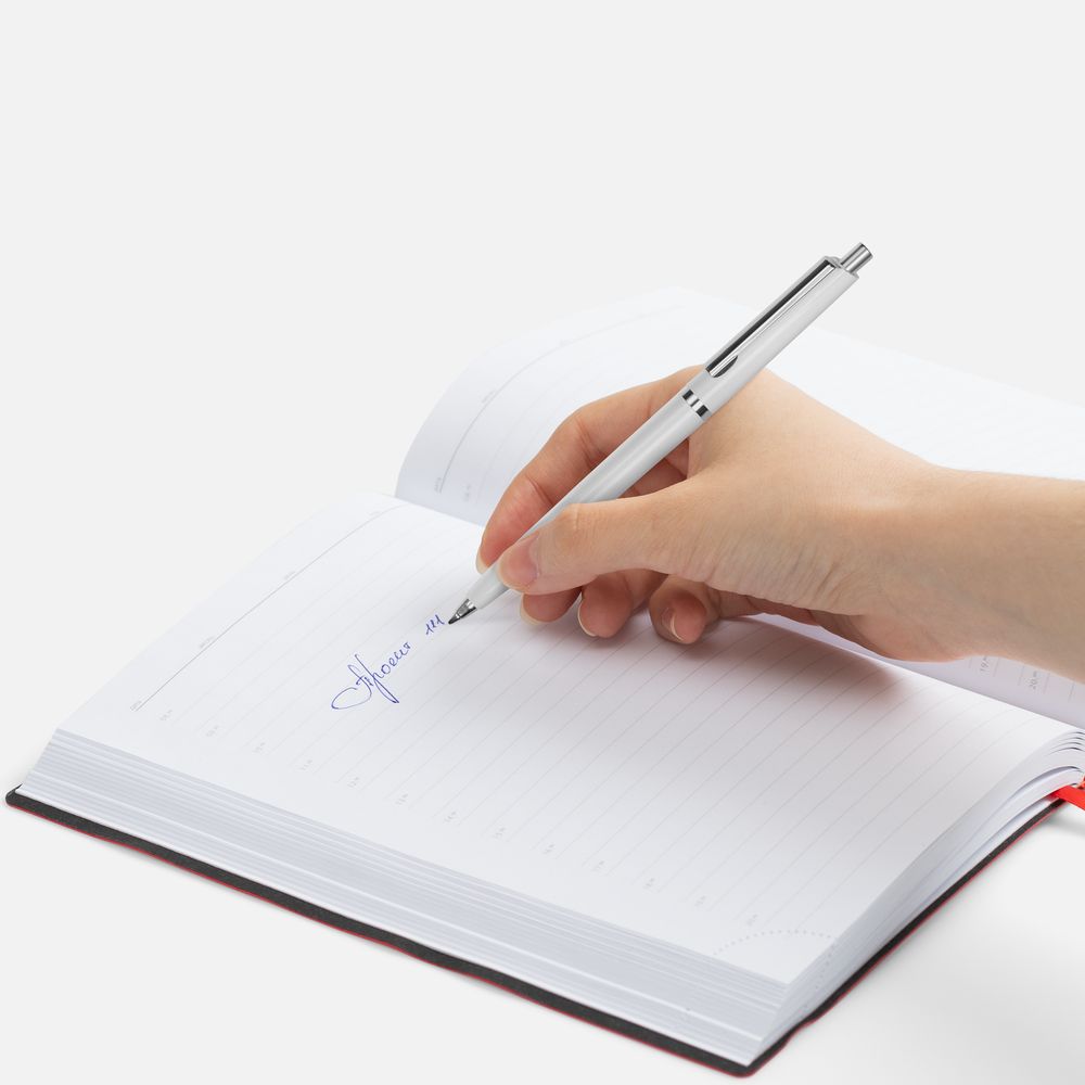 Ручка шариковая Classic, белая / Миниатюра WWW (1000)