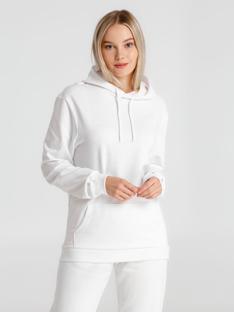 Толстовка с капюшоном унисекс Hoodie, белая / Миниатюра WWW (1000)