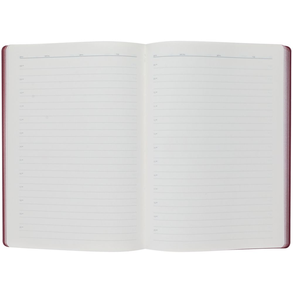 Ежедневник Flexpen, недатированный, серебристо-бордовый / Миниатюра WWW (1000)