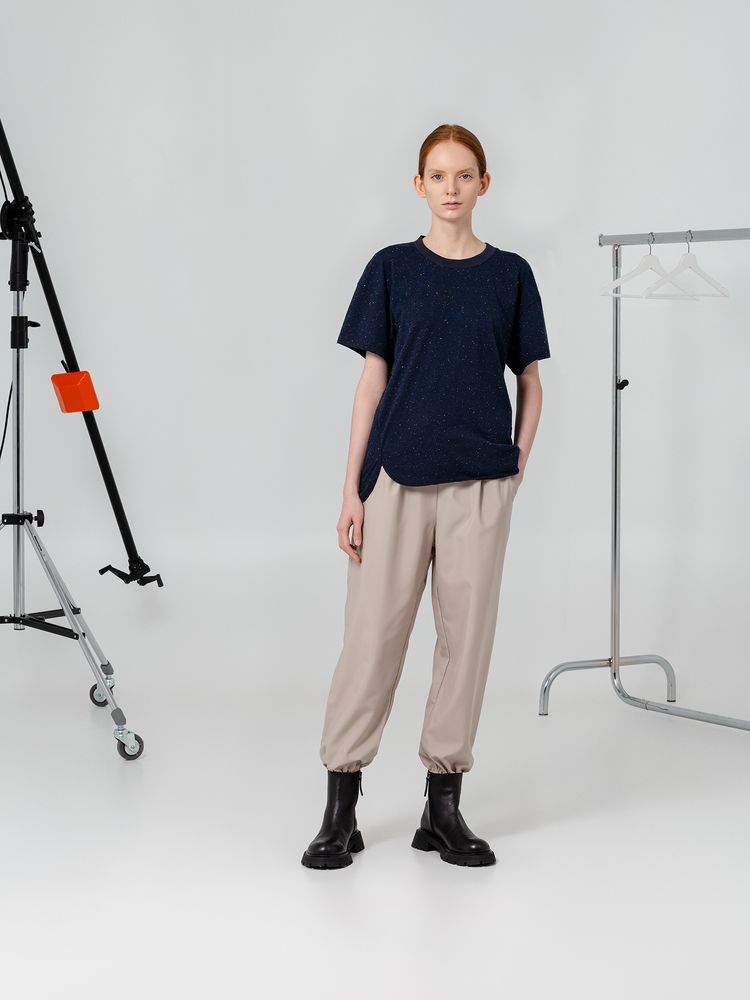 Футболка унисекс Kosmos 1.0, синий меланж / Миниатюра WWW (1000)