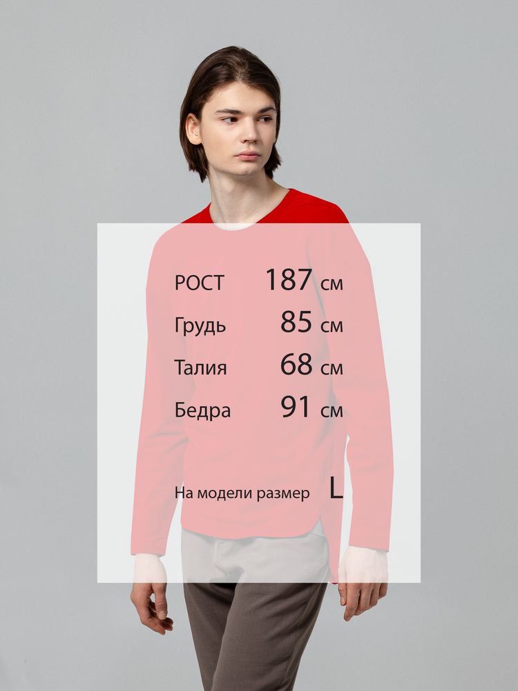 Футболка с длинным рукавом Kosmos 1.0, красная / Миниатюра WWW (1000)