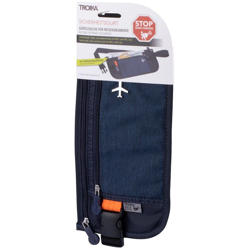 Поясная сумка для документов Money Belt, серая / Миниатюра WWW (1000)