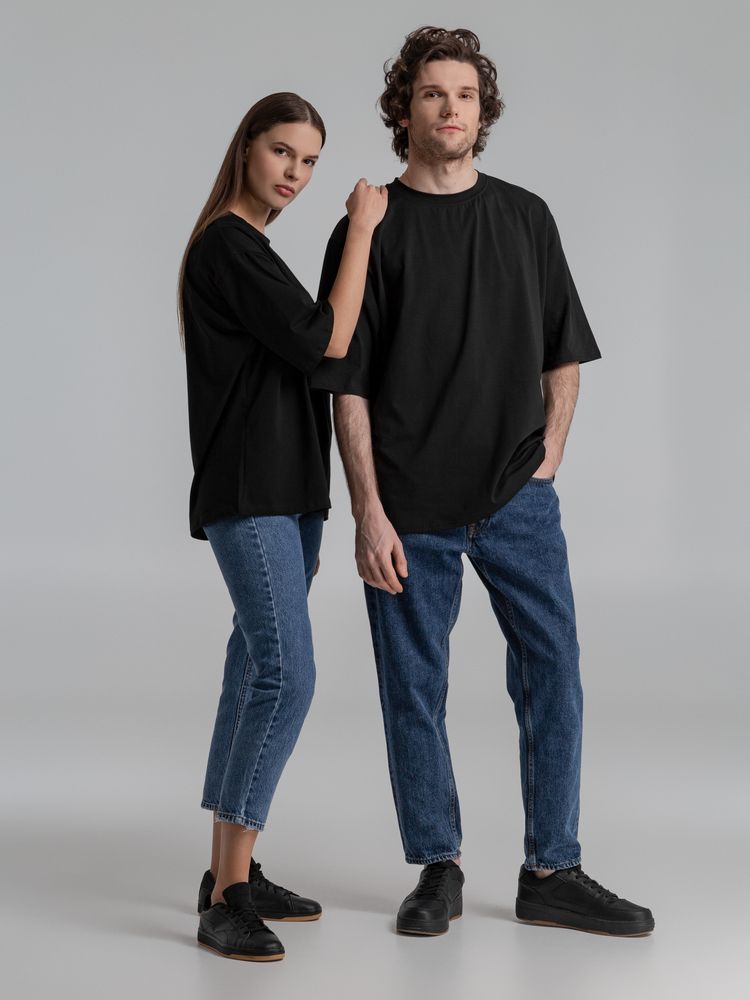 Футболка оверсайз Slope, черная / Миниатюра WWW (1000)