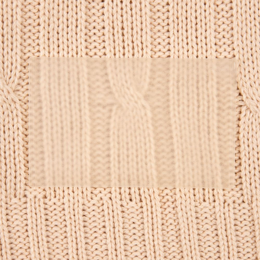 Лейбл из ПВХ Dzeta, ХL, прозрачный / Миниатюра WWW (1000)