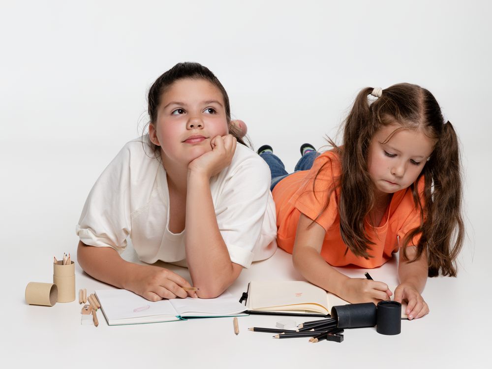 Набор цветных карандашей Pencilvania Tube Plus, крафт / Миниатюра WWW (1000)