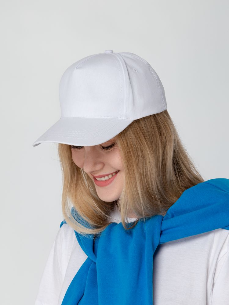 Бейсболка Promo, белая / Миниатюра WWW (1000)