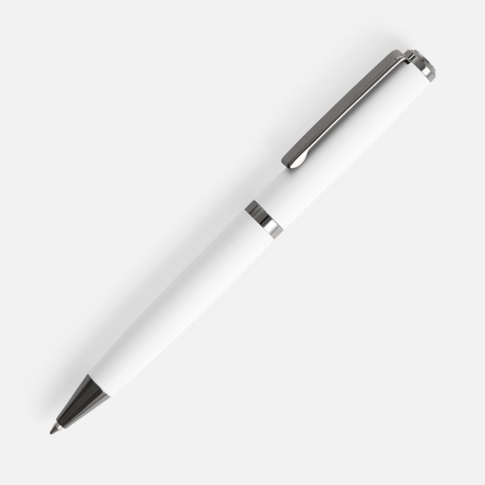Ручка шариковая Inkish Gunmetal, белая