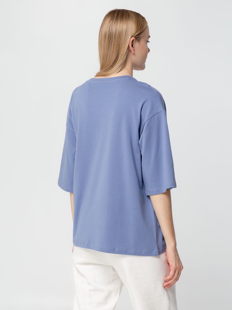 Футболка унисекс оверсайз Street Vibes, синяя (лавандовая) / Миниатюра WWW (1000)