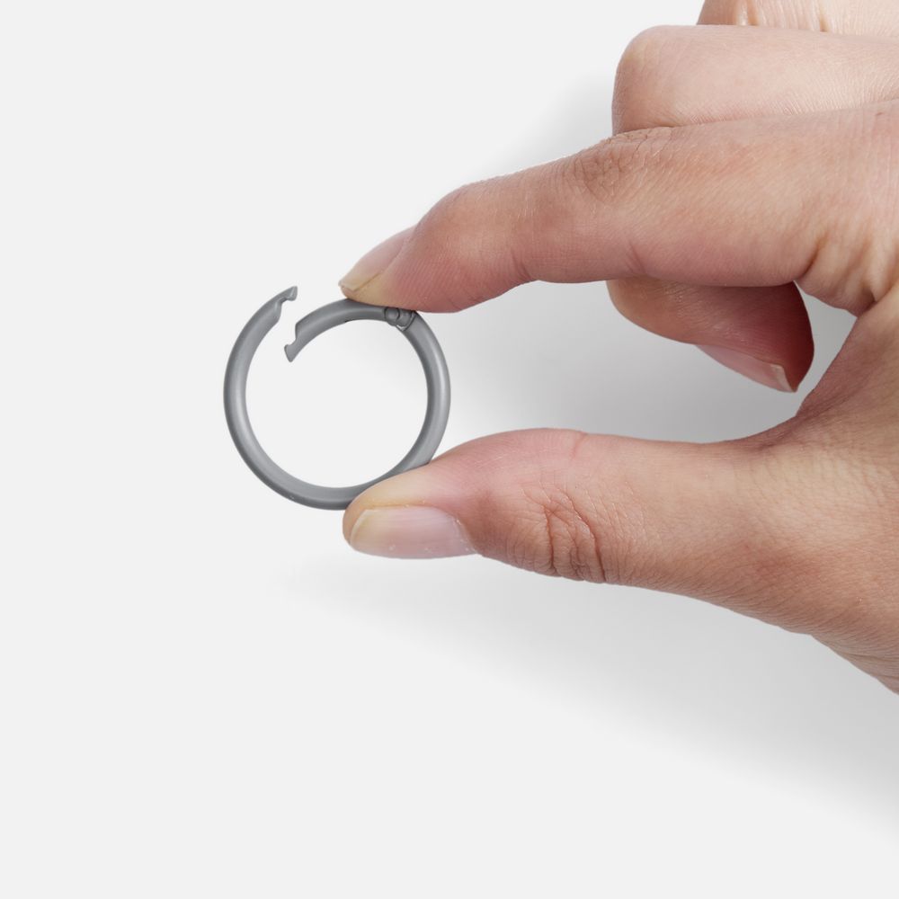 Карабин-кольцо Claus, L, серый / Миниатюра WWW (1000)