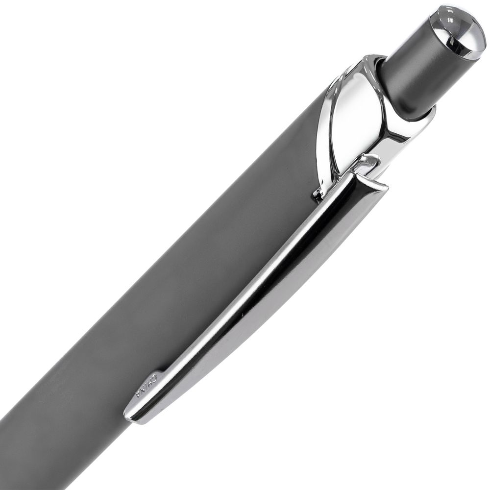 Ручка шариковая Chromos Soft Touch, серая / Миниатюра WWW (1000)