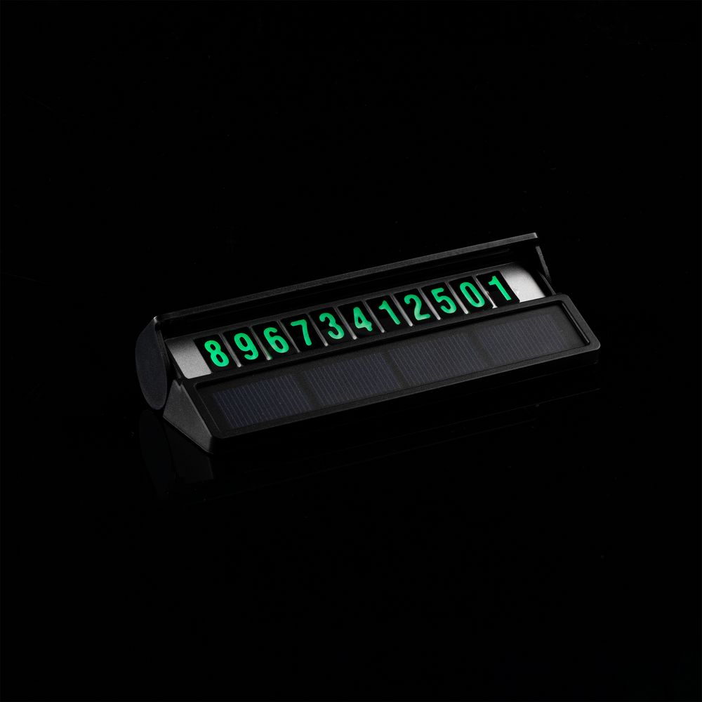 Парковочная визитка Litera Solar, черная / Миниатюра WWW (1000)