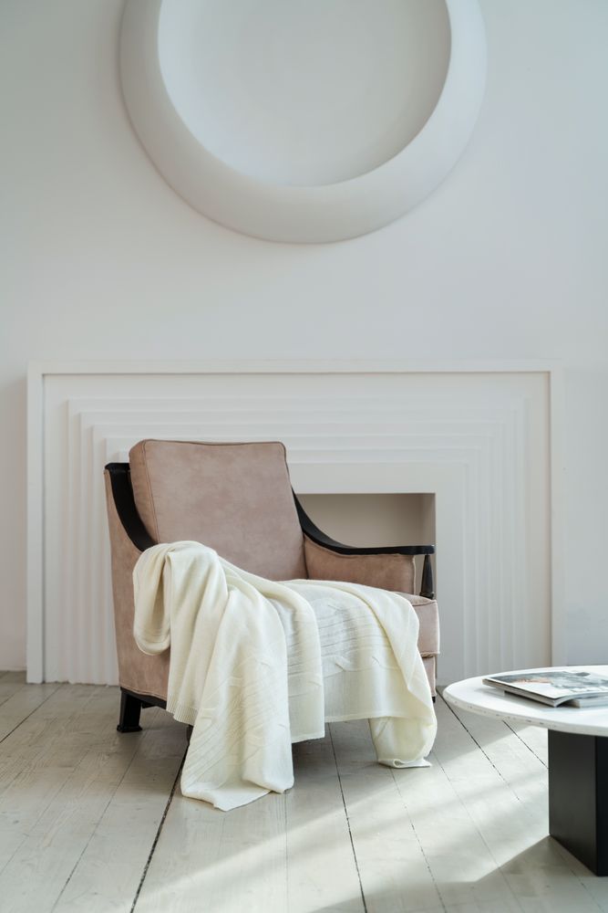 Плед Dantel, молочно-белый / Миниатюра WWW (1000)