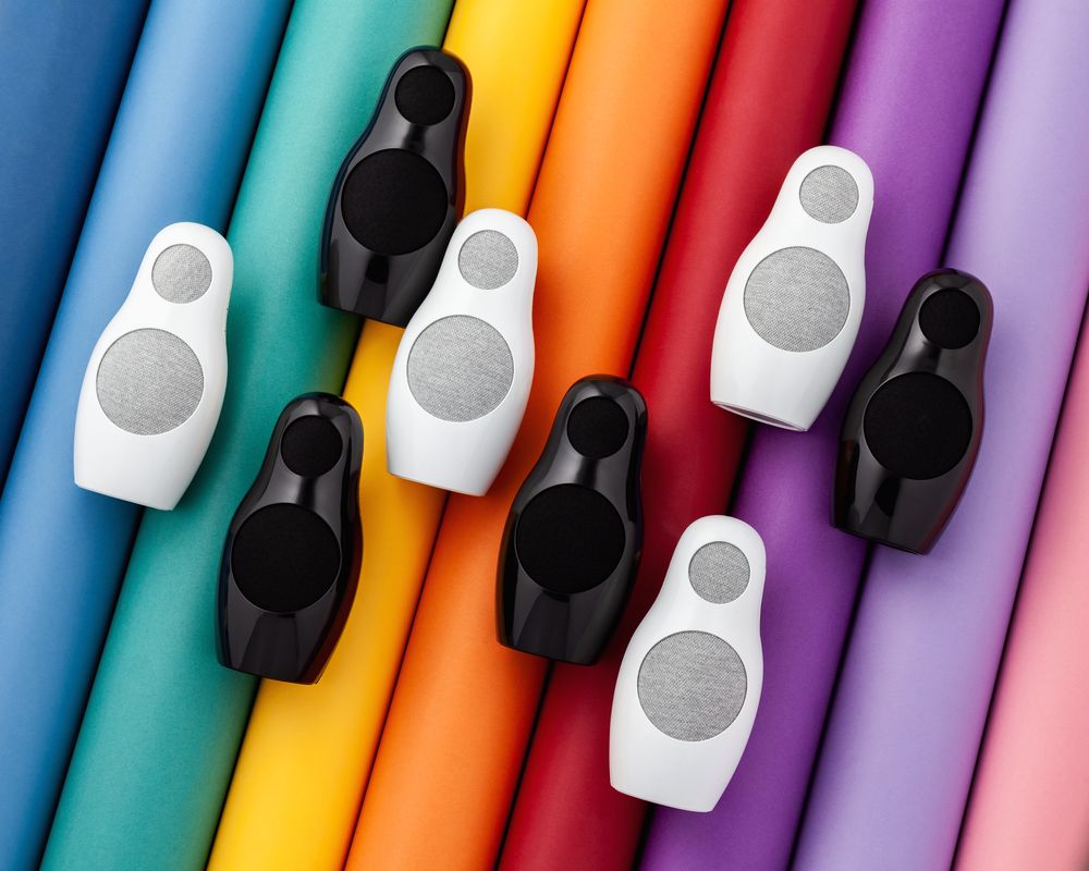 Беспроводная колонка Repeat с аккумулятором 4000 мАч, черная / Миниатюра WWW (1000)