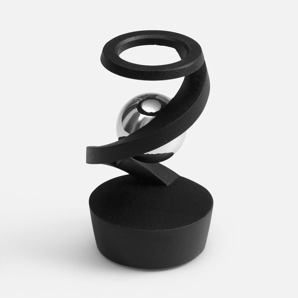 Настольный антистресс Mindflow, черный с серебристым / Миниатюра WWW (1000)