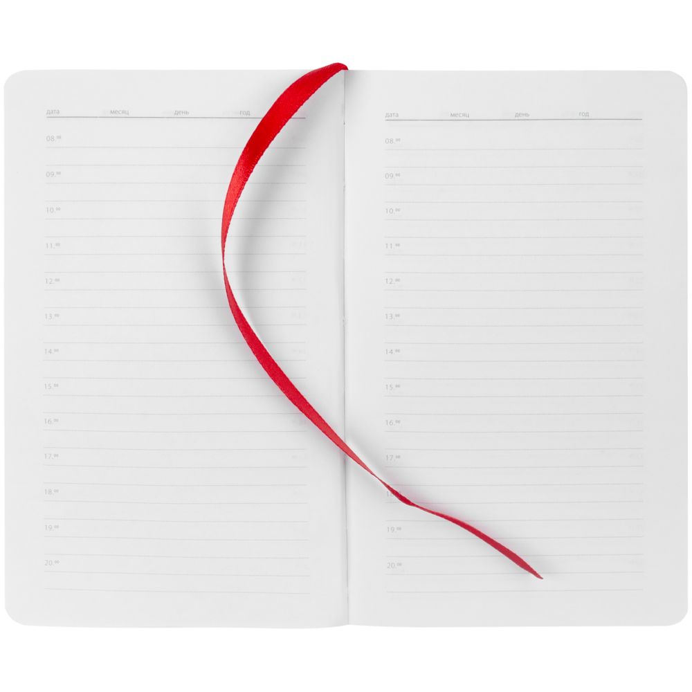 Ежедневник Basis Mini, недатированный, красный / Миниатюра WWW (1000)