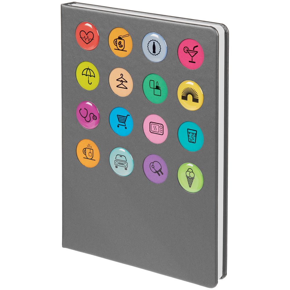 Ежедневник «История изобретений», недатированный, серый / Миниатюра WWW (1000)