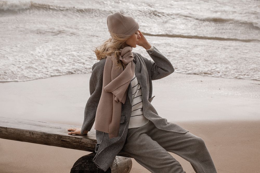 Шарф Windy Rose, бежевый / Миниатюра WWW (1000)