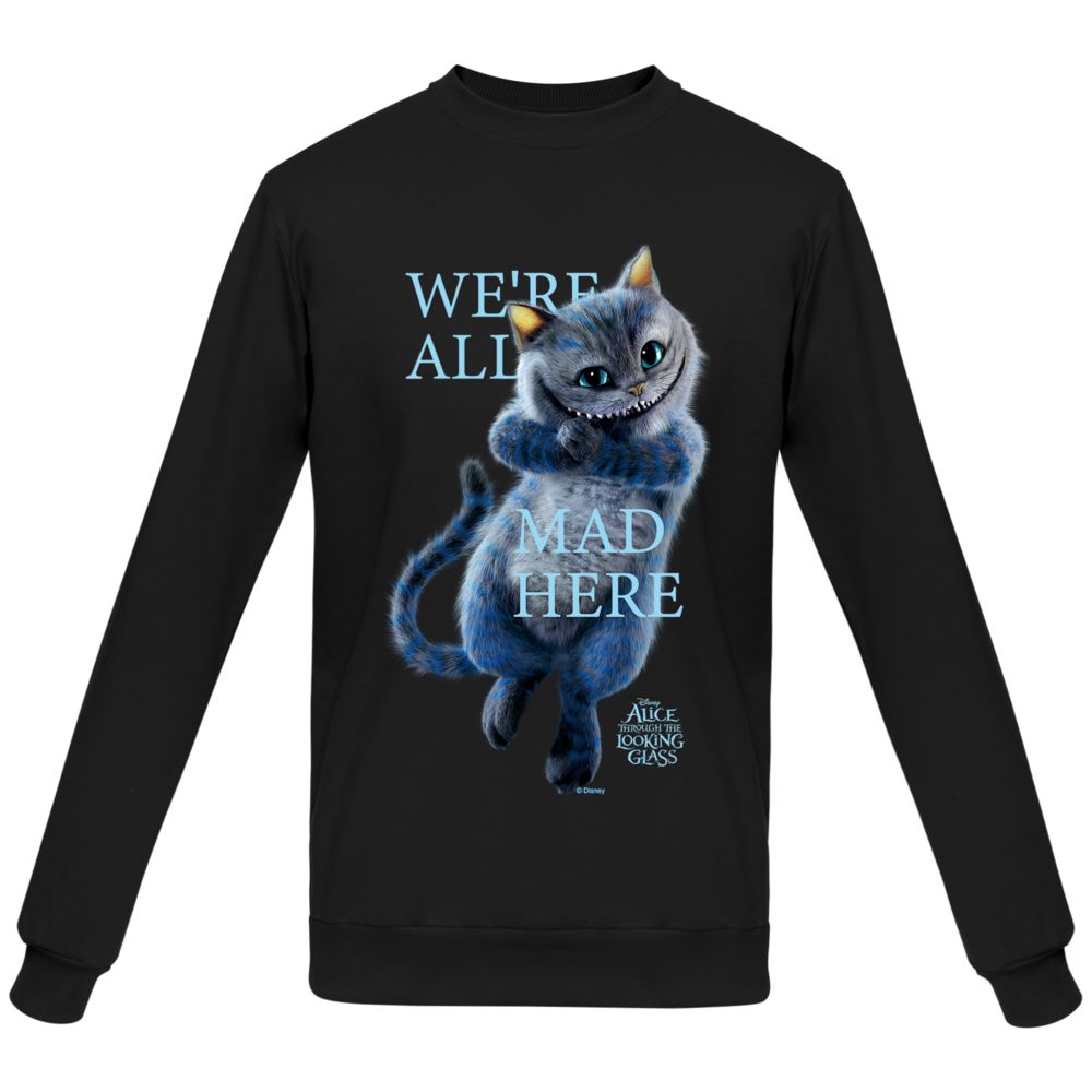 Свитшот We're All Mad Here, черный / Миниатюра WWW (1000)