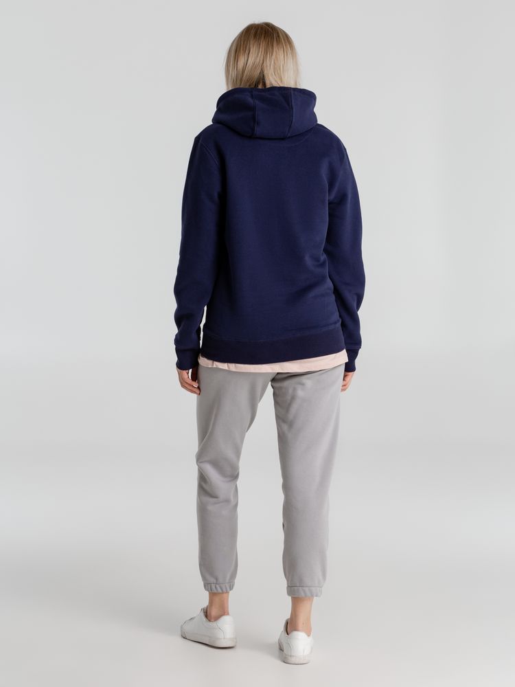 Толстовка с капюшоном унисекс King, темно-синяя / Миниатюра WWW (1000)