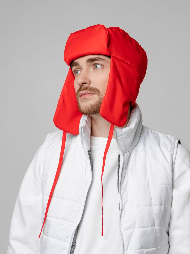 Шапка-ушанка Shelter, красная / Миниатюра WWW (1000)