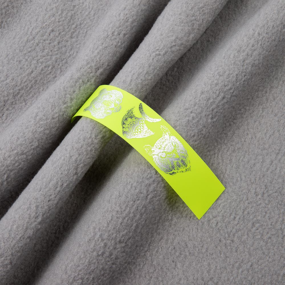 Лейбл силиконовый Biguna, S, желтый неон / Миниатюра WWW (1000)