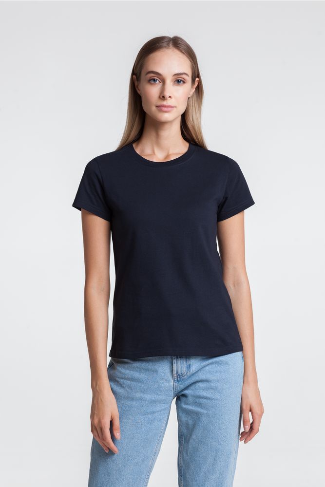 Футболка женская T-bolka Lady, темно-синяя / Миниатюра WWW (1000)