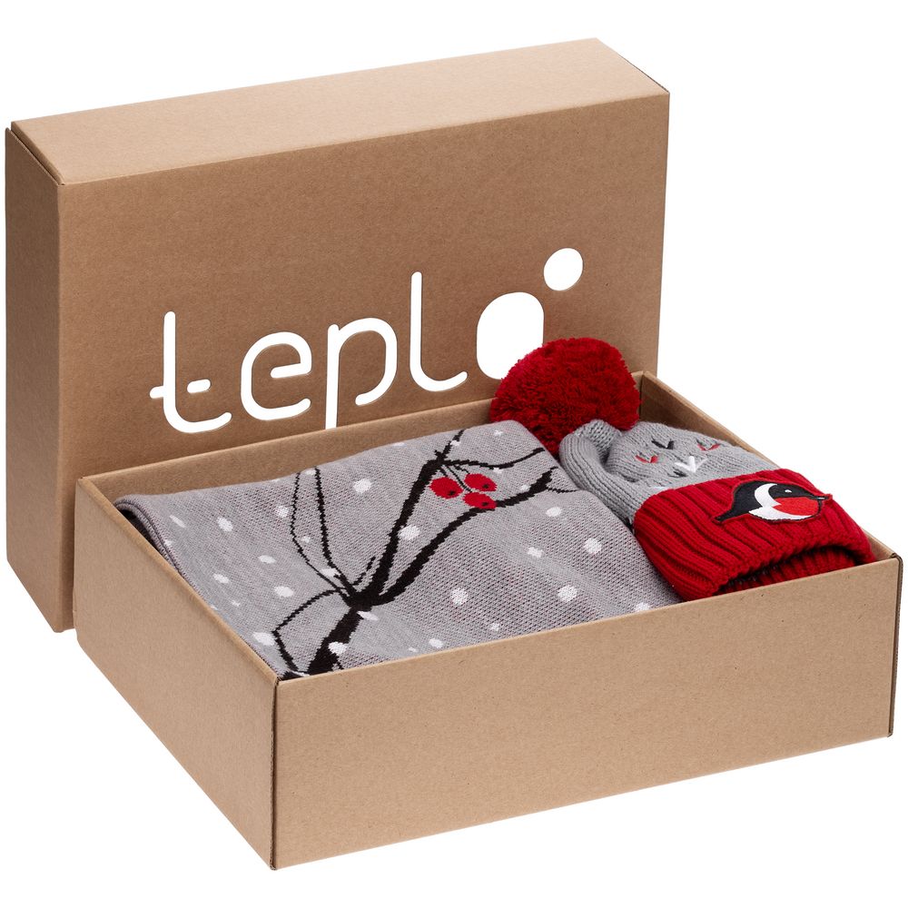 Коробка Teplo, большая, крафт / Миниатюра WWW (1000)