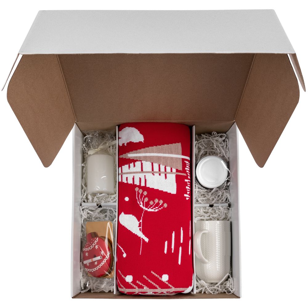 Набор Sever с пледом и кружкой, красный / Миниатюра WWW (1000)