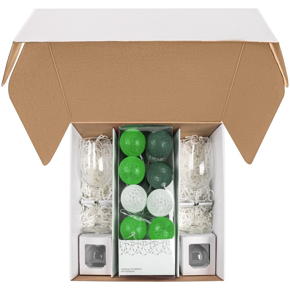 Набор Merry Moments для вина, зеленый / Миниатюра WWW (1000)