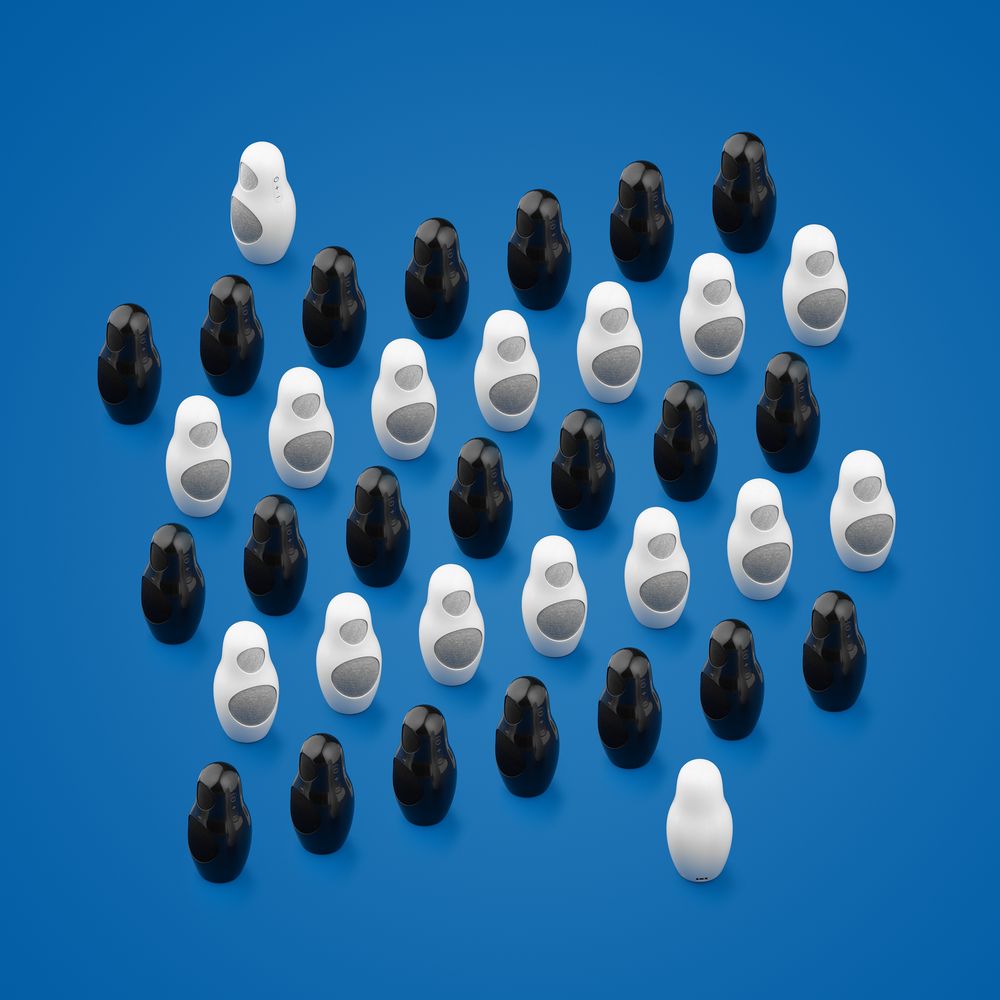 Беспроводная колонка Repeat с аккумулятором 4000 мАч, черная / Миниатюра WWW (1000)