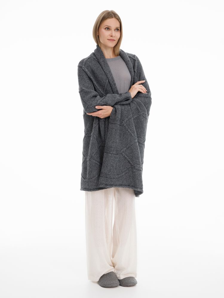 Плед Curve Verve, серый меланж (маренго) / Миниатюра WWW (1000)