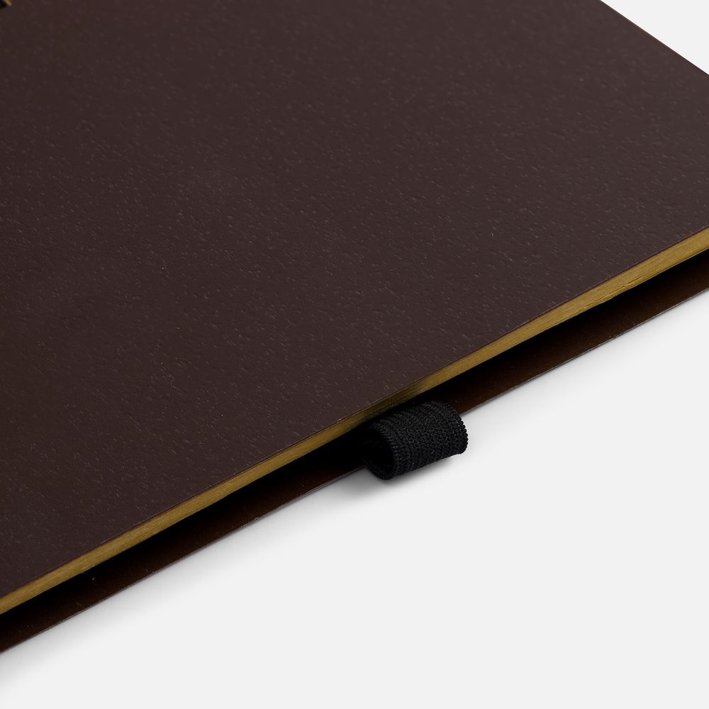 Блокнот на спирали Coffeist, коричневый / Миниатюра WWW (1000)