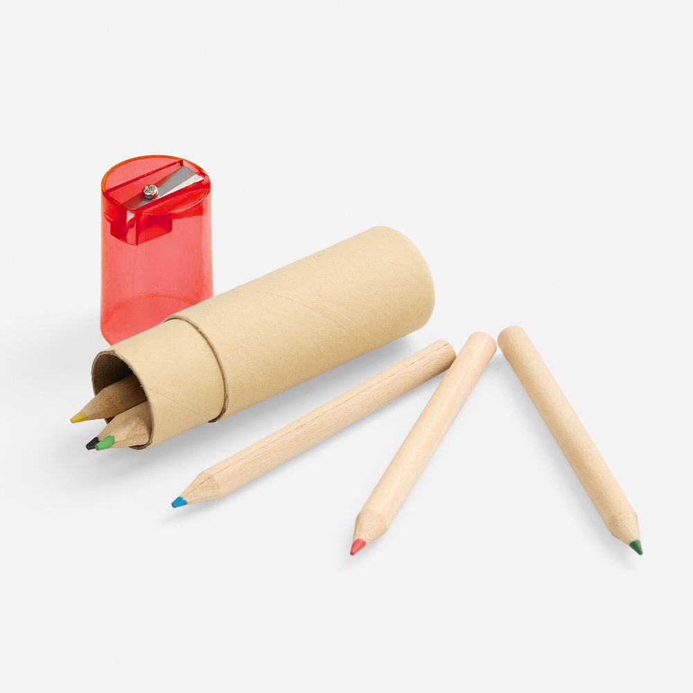 Набор карандашей Pencilvania Office с точилкой, красный / Миниатюра WWW (1000)