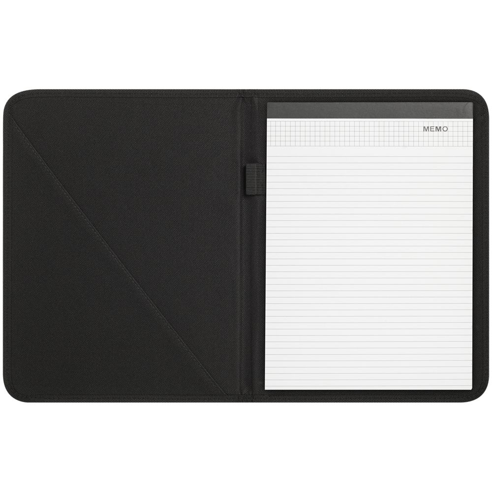 Папка с блокнотом Visitor, черная / Миниатюра WWW (1000)