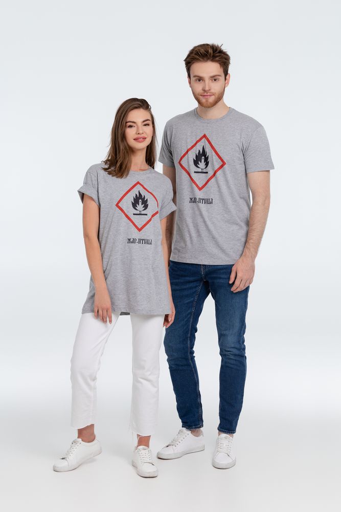 Футболка «Жар-птица», серый меланж / Миниатюра WWW (1000)