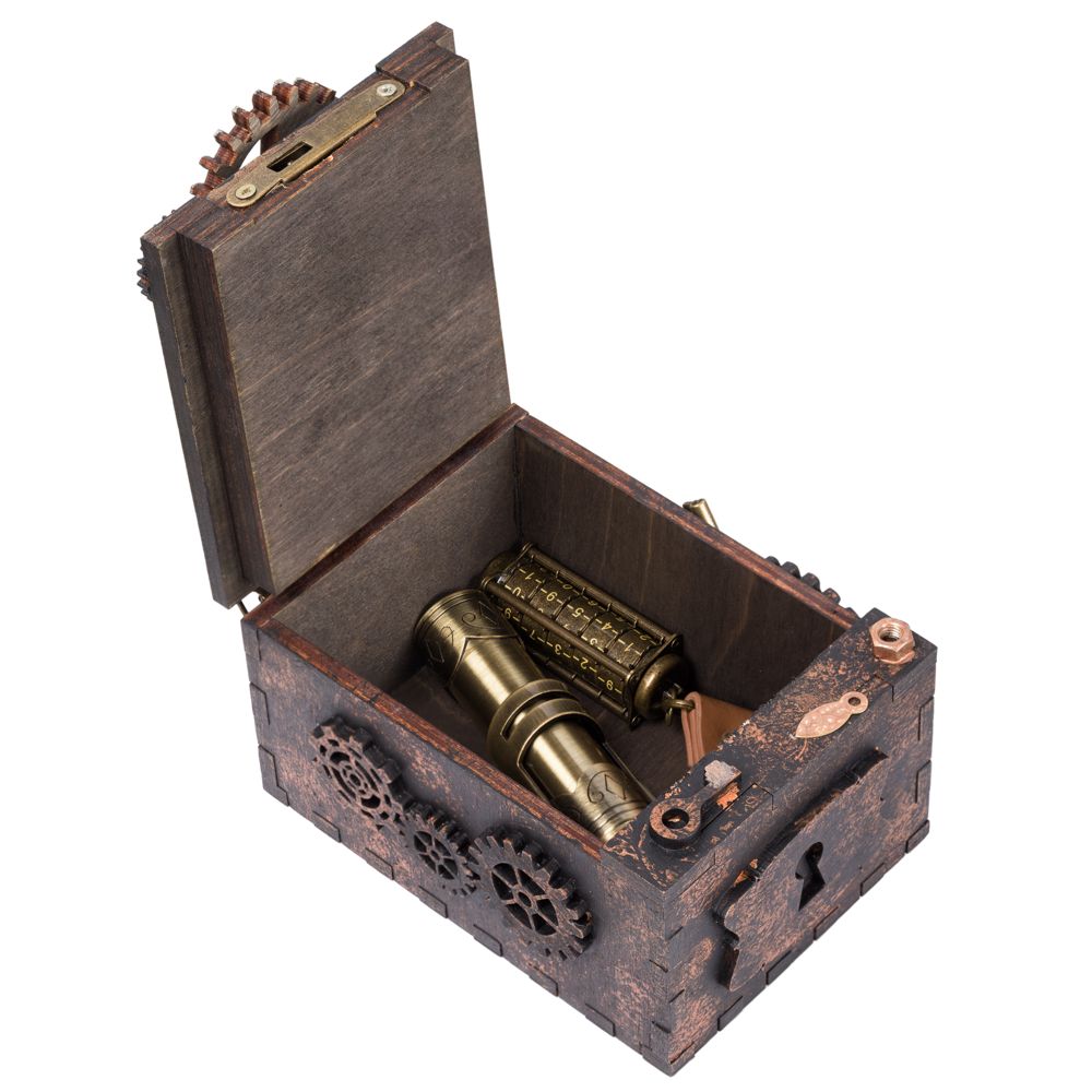 Шкатулка с секретом Gearbox, малая / Миниатюра WWW (1000)