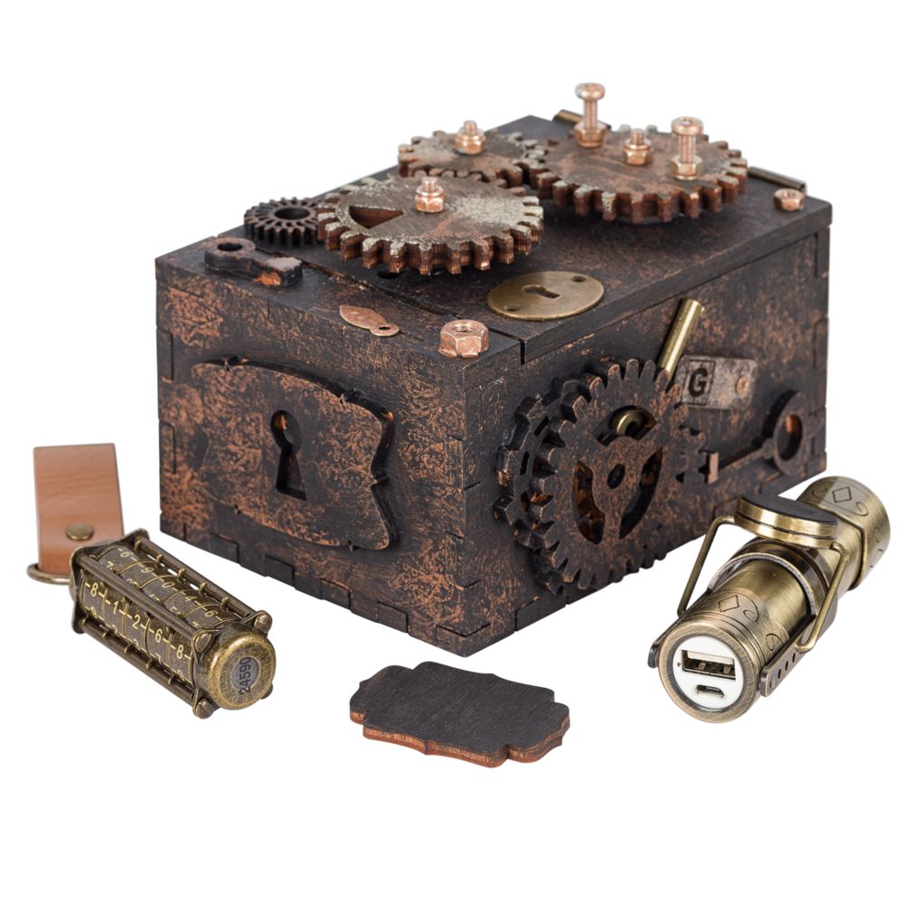 Шкатулка с секретом Gearbox, малая / Миниатюра WWW (1000)