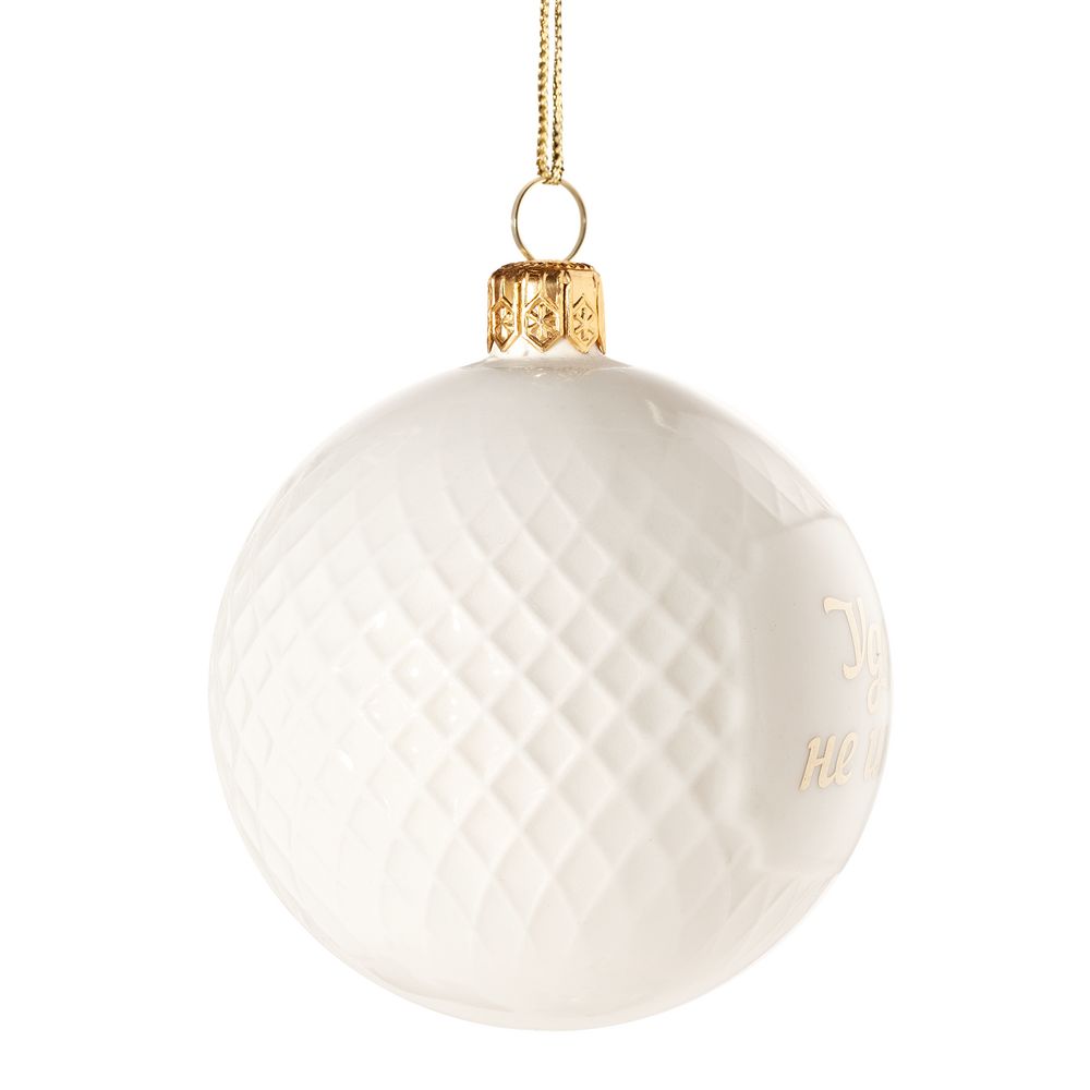 Елочный шар «Всем Новый год», с надписью «Удачи, не иначе!» / Миниатюра WWW (1000)