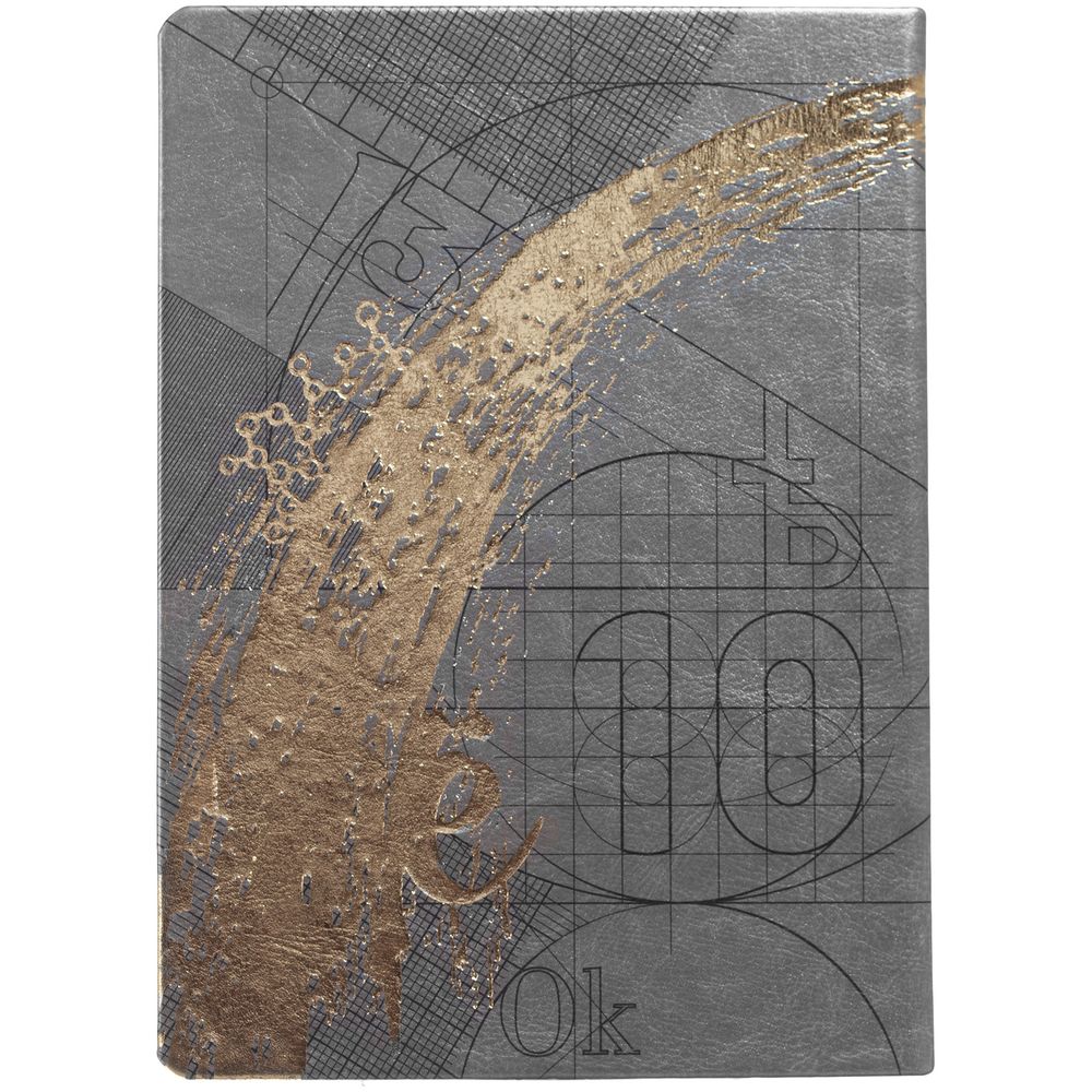 Ежедневник «Буквы-цифры», недатированный, серый / Миниатюра WWW (1000)