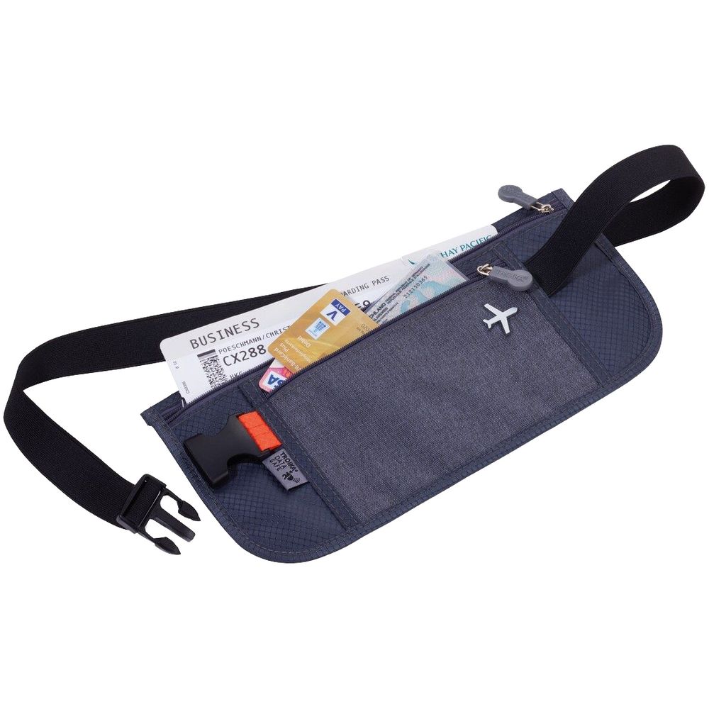 Поясная сумка для документов Money Belt, серая / Миниатюра WWW (1000)