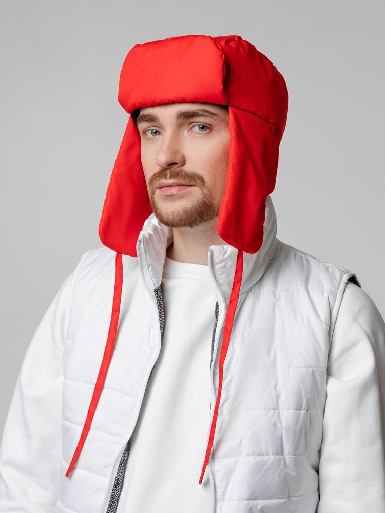 Шапка-ушанка Shelter, красная / Миниатюра WWW (1000)