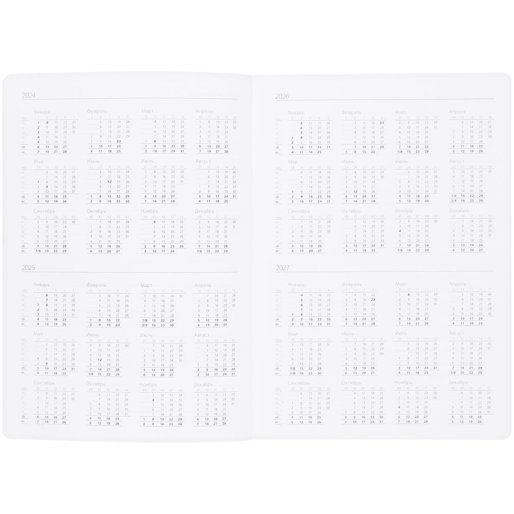 Ежедневник Vale, недатированный, бирюзовый / Миниатюра WWW (1000)