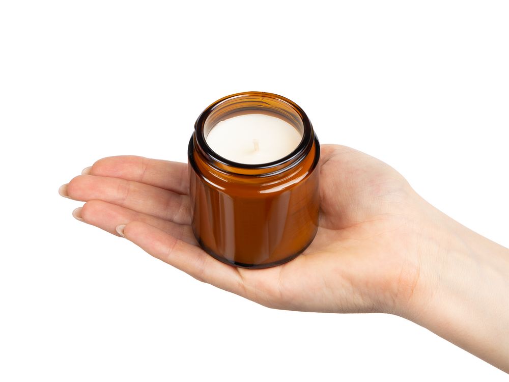 Свеча ароматическая Calore, лаванда и базилик / Миниатюра WWW (1000)